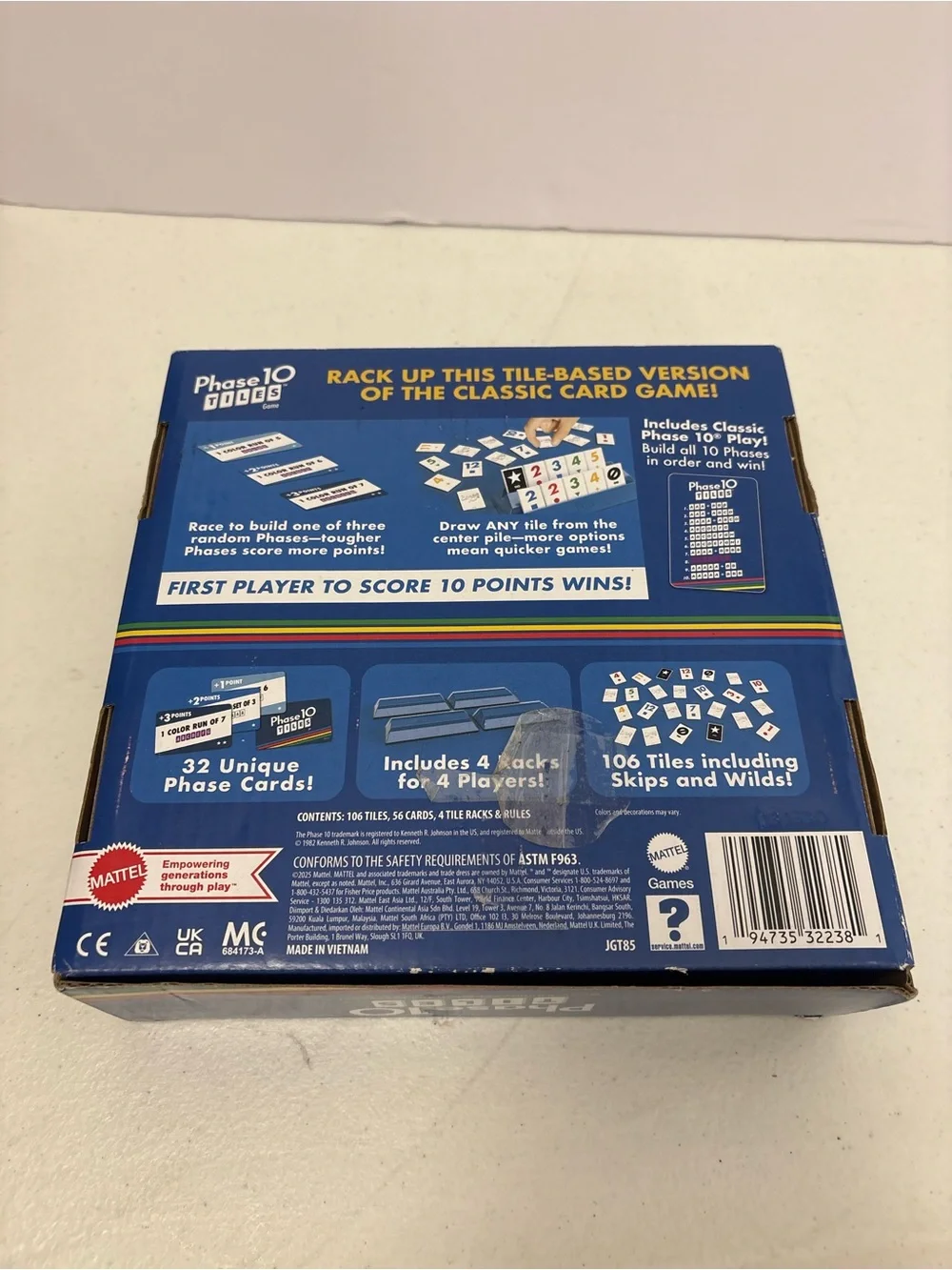 Phase 10 TILES Mattel 2025 Complete